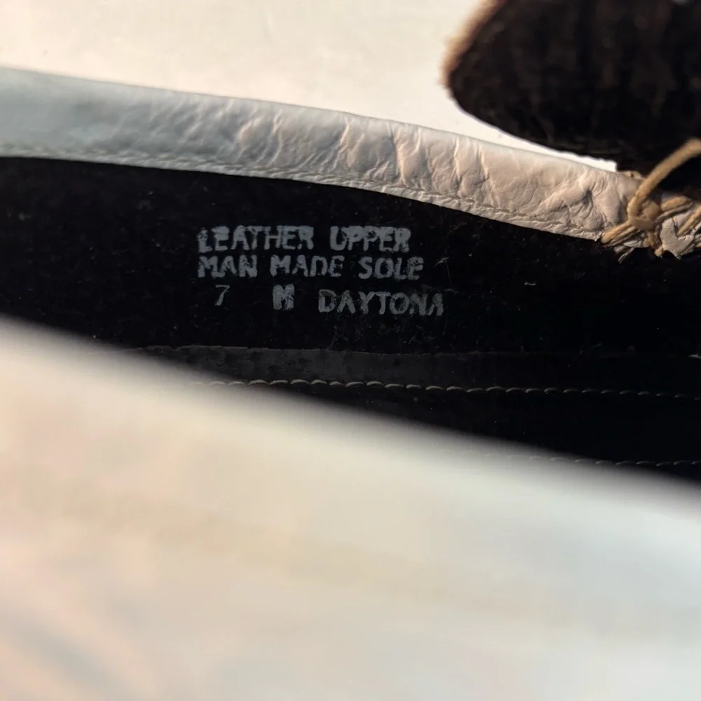 ALFANI Daytona White Leather Slip-on Shoes Size 7 - Picture 7 of 9